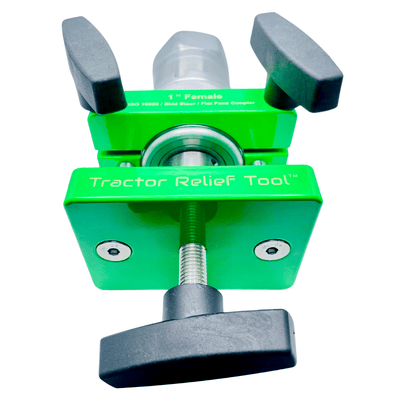 1" ISO 16028 Flat Face Skid Steer FEMALE Hydraulic Quick Coupler Pressure Decompression Relief Release Tool