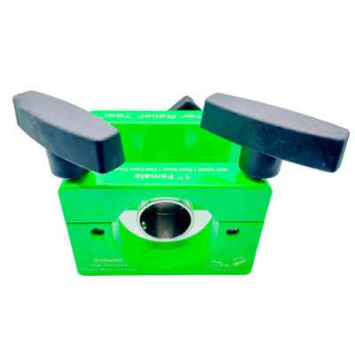 1" ISO 16028 Flat Face Skid Steer FEMALE Hydraulic Quick Coupler Pressure Decompression Relief Release Tool