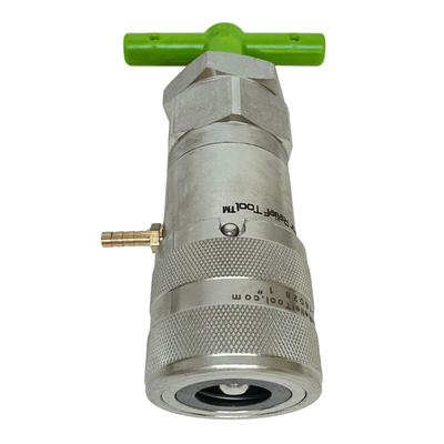 1" ISO 16028 Flat Face Skid Steer MALE Hydraulic Quick Coupler Pressure Decompression Relief Release Tool
