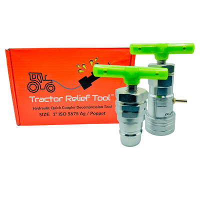 1" ISO 5675 Ag Pioneer Poppet Hydraulic Quick Coupler Pressure Decompression Relief Release Tool