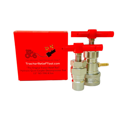 1/2" ISO 7241-B hydraulic coupler relief tool – Tractor Relief Tool™