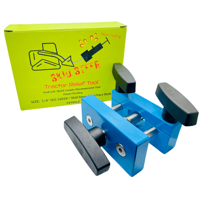 1/4" ISO 16028 flat face hydraulic coupler relief tool, female – Tractor Relief Tool™