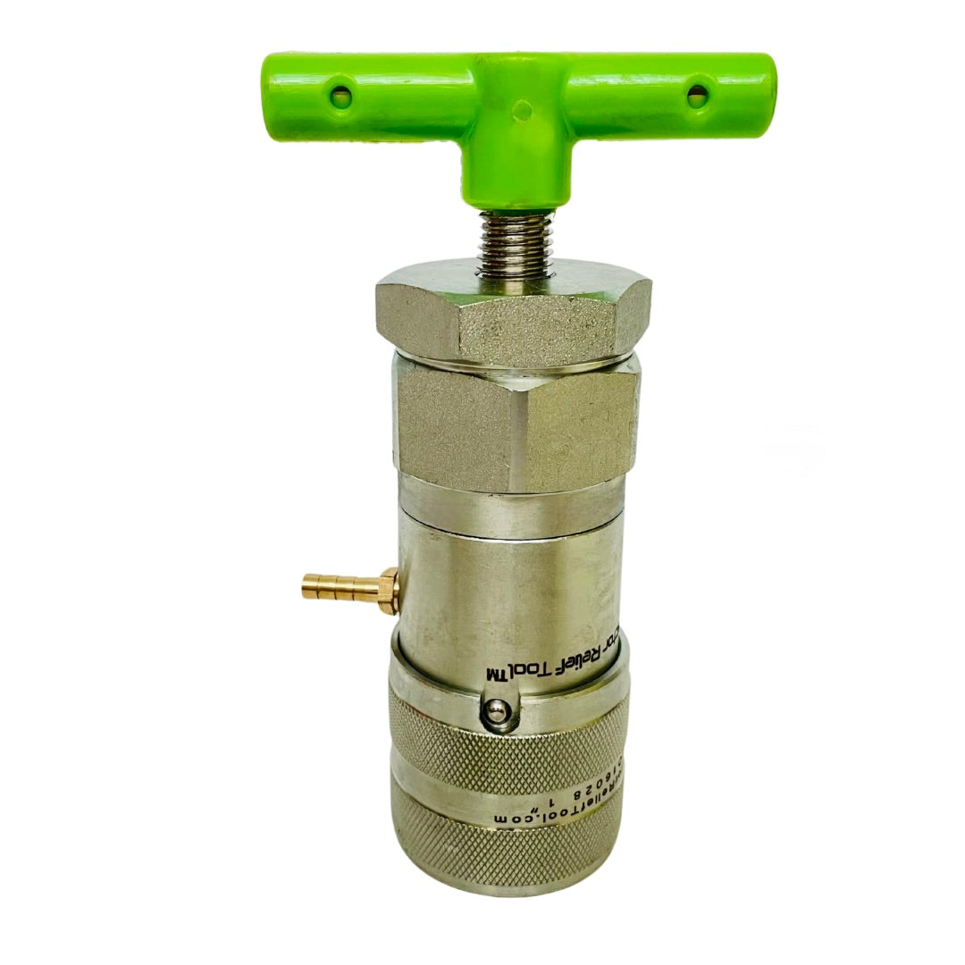 1" Both tools - 1" ISO 16028 Flat Face Skid Steer MALE and FEMALE Hydraulic Quick Coupler Pressure Decompression Relief Release Tool