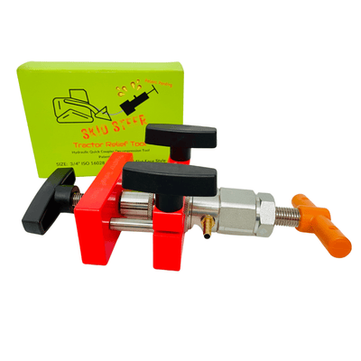 3/4" ISO 16028 Flat Face Skid Steer Tractor Relief Tool™ - Both Tools
