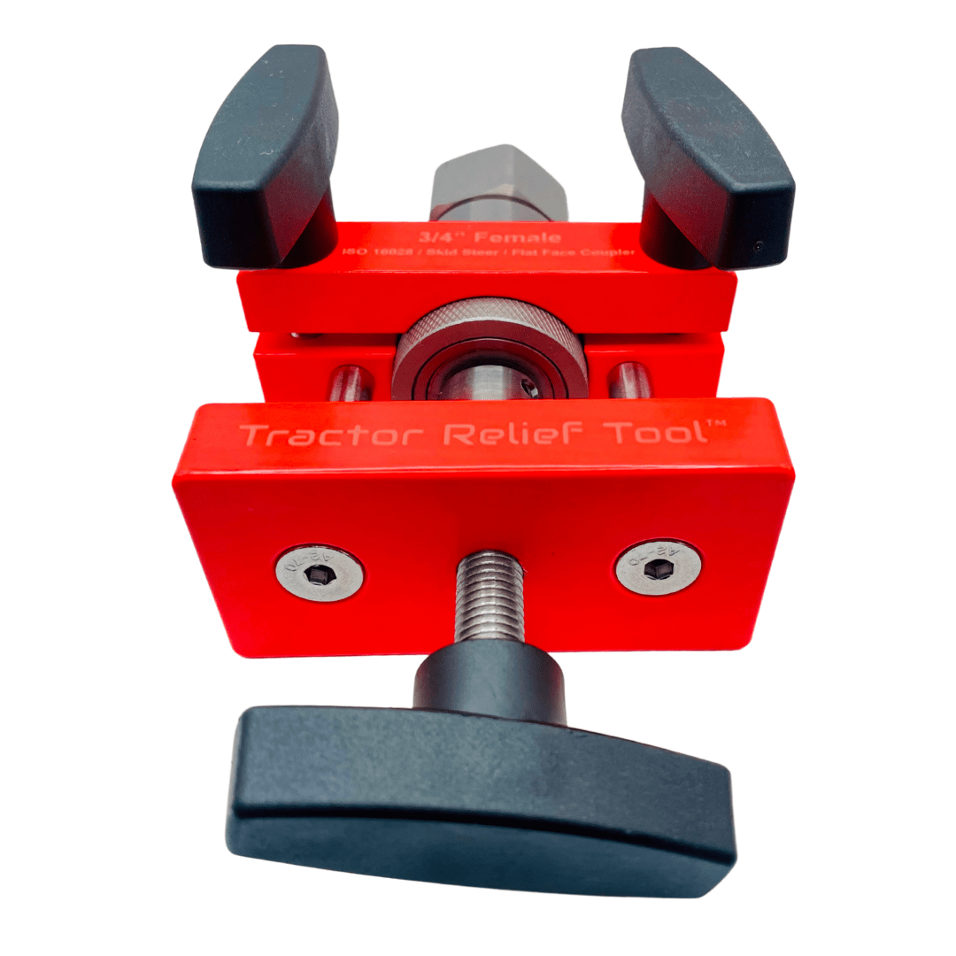 3/4" ISO 16028 Flat Face Skid Steer Female Tractor Relief Tool™