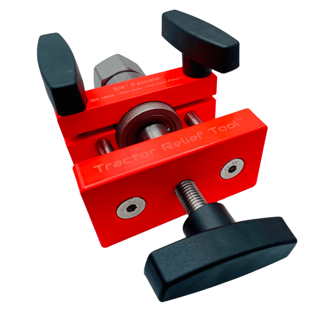 3/4" ISO 16028 Flat Face Skid Steer Female Tractor Relief Tool™