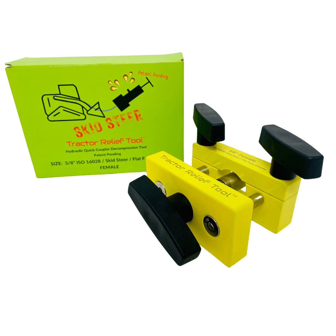 3/8" ISO 16028 Flat Face Skid Steer Female Tractor Relief Tool™