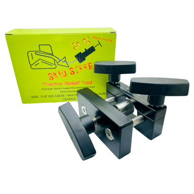 5/8" ISO 16028 flat face hydraulic coupler relief tool, female – Tractor Relief Tool™