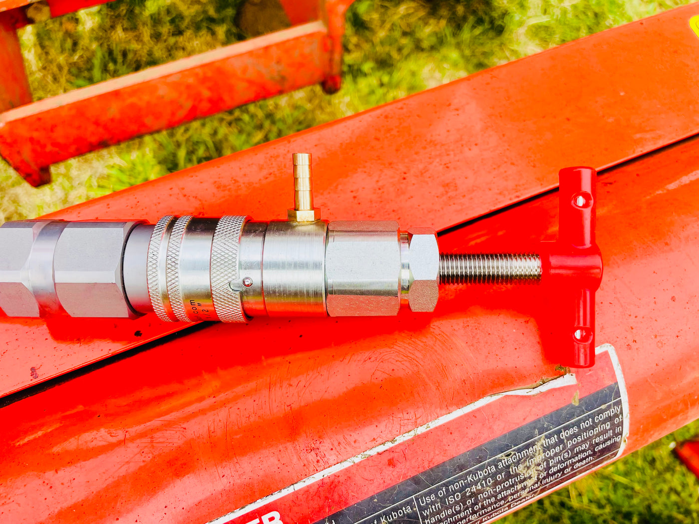3/4" Both tools - 3/4" ISO 16028 Flat Face Skid Steer MALE and FEMALE Hydraulic Quick Coupler Pressure Decompression Relief Release Tool